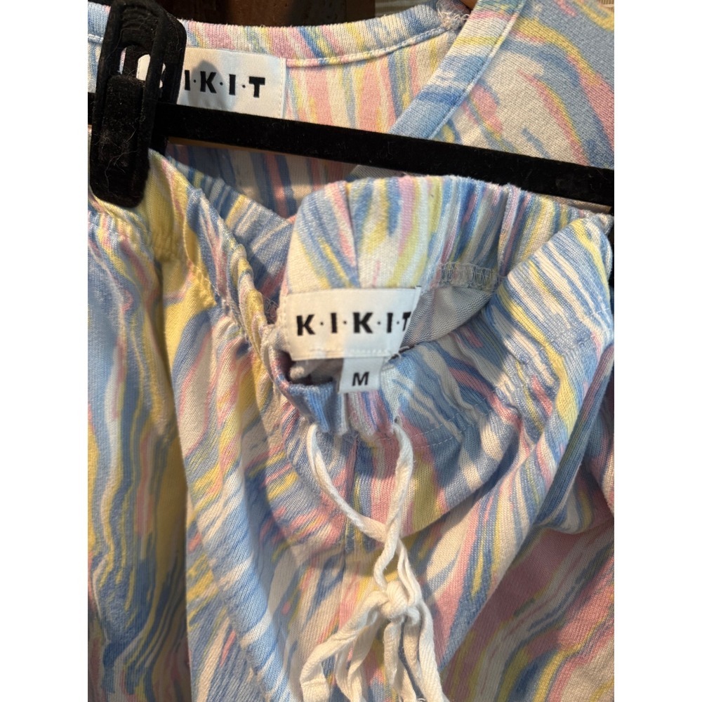 Kikit Lounge Set Long Sleeve Top Shorts Sleepwear Medium - Picture 6 of 6